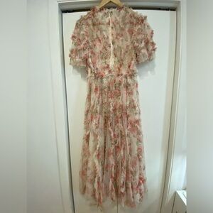 Needle and thread dress, size 6 US(38 EU)